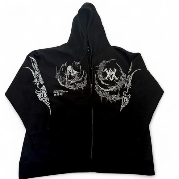 WARCHIVE cybersigilism unisex claymore fairy graphic heavyweight fleece hoodie - Picture 2 of 8